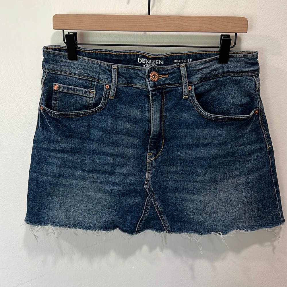 Denizen from Levi's High Rise Denim Mini Skirt